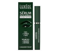 LUXÉOL - Sérum Cils & Sourcils - Double Action - Des Cils Plus Longs, Plus Volumineux, Plus Vite - Des Sourcils Plus Denses, Plus Définis - Cliniquement Prouvé - 10ml