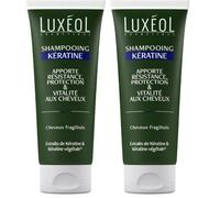 Luxéol - Shampoing Kératine - Apporte Résistance, Protection & Vitalité aux Cheveux - Enrichi en Kératine et Kératine Végétale(1) - Formule d'Origine Naturelle - Fabriqué En France - 200 ml (Lot de 2)