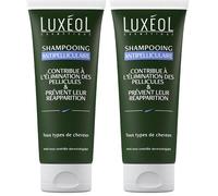 LUXÉOL - Shampooing Antipelliculaire - Élimine & Prévient La Réapparition Des Pellicules - Respecte Le Cuir Chevelu - Tous Types De Cheveux - Fabriqué En France - 200ml (Lot de 2)