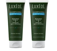 LUXÉOL - Shampooing Cheveux Fortifiant - Force & Vitalité - Nourrit & Fortifie - Soin Cheveux Normaux - 87% D'Ingrédients D'Origine Naturelle - Fabriqué En France - 200ml (Lot de 2)