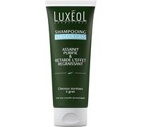 LUXÉOL - Shampooing Cheveux Gras - Assainit & Purifie - Fraîcheur, Douceur & Légèreté - Soin Cheveux Normaux À Gras - 86% D'Ingrédients D'Origine Naturelle - Fabriqué En France - 200ml