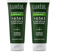 Luxéol - Shampooing Pousse Cheveux - Augmente La Densité Capillaire & Réactive La Pousse Des Cheveux Existants - 89% D'Ingrédients D'Origine Naturelle** - Fabriqué En France - 200ml (Lot de 2)