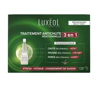 Luxeol Chute De Cheveux Réactionnelle 2 En 1 14 Fioles