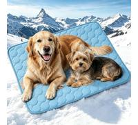 Luxeon Tapis, Gel Naturel Sans Gel, Elle Refroidit à 3-4°c En Quelques Minutes, Pliable Et Lavable En Machine, Convient Aux Chats Et Aux Chiens De Toutes Tailles, Idéal Pour Les Sorties (Blue XL)