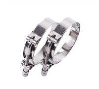 LUXERA,43-51mm Colliers de serrage à boulon en T Acier inoxydable 304 Collier de serrage, pour tuyau d'admission turbo (2 pièces)