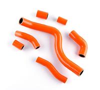 LUXERAD Kit de tuyau de refroidissement en silicone pour radiateur KTM 950 990 Adventure S 2004 2005 2006 2007 2008 2009 2010 2011 2012 (orange)