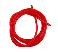 LUXERAD, Tuyau d'aspiration en silicone haute performance, diamètre intérieur = 5 mm, diamètre extérieur = 10 mm, longueur = 3 mètres, tuyau d'aspiration universel en silicone, 5 mm x 10 mm, rouge