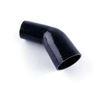 LUXERAD, Tuyau d'embrayage, tuyau flexible en silicone, connecteur droit en silicone, 45 degrés, ID51-64 mm, longueur 102 mm, 4 couches, intercooler tuyau d'aspiration (51-64 mm, noir)