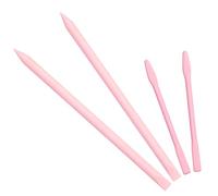 Luxeu Bâtons Mélangeurs en Silicone, 4 Pièces Bâtons de Mélange de Résine, Réutilisable et Antiadhésives, Tiges pour Resine Epoxy, Liquide, Peinture, Loisirs Créatifs (Rose)