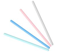 Luxeu Silicone Remuer Bâtons, 4 Pièces 14cm Bâtons Mélangeurs en Silicone, Réutilisable et Antiadhésives, Rond Tiges pour Mélanger Resine Epoxy, Liquide, Cire, Bricolage Artisanat
