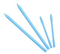 Luxeu Silicone Remuer Bâtons, 4 Pièces Agitateurs en Silicone, Réutilisable Bâtons pour Epoxy, Antiadhésives Tiges pour Mélanger Resine Epoxy, Peinture, Bricolage Artisanat (Bleu)