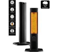 LUXEVA chauffage indépendant à infrarouge carbone chauffage radiant IP44 chauffage de terrasse 2000 watts efficacité énergétique 98%