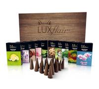 Luxflair Lot de 10 Paquets de 20 cônes d'encens d'été - Environ 20 Minutes, pour Une atmosphère détendue - Fabriqué traditionnellement en Inde