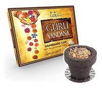 Luxflair Lot de 12 pots d'encens remplis de résine benjoin, XXL - 120 g - Mélange de charbon d'encens pour les déplacements