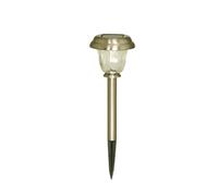 LUXFORM-Borne solaire Pulzar grise à LED blanc chaud diamètre 11,5 x H 38 cm