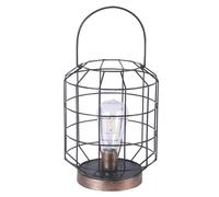 LUXFORM-Lanterne de table solaire en métal et verre 10 lumens Bedfore - diamètre 18 x 23,5 cm
