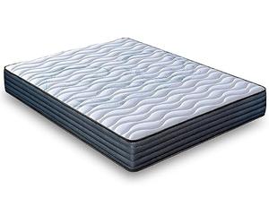 LUXIABED Matelas 140 x 200 cm, modèle Fantasy. Viscoélastique double : faces différenciées. Confort + fermeté moyenne MemorySens. Hygiénique et respirant. Individuel, couleur grise, hauteur 22 cm