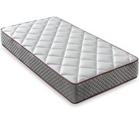 LUXIABED Matelas 180 x 200 cm, modèle Elixir, ressorts ensachés, viscoélastique double : faces différenciées, confort + fermeté moyenne MemorySens. Hygiénique et respirant, individuel, couleur gris