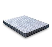 LUXIABED Matelas 90 x 190 cm viscoélastique Double : Faces différenciées. Confort + fermeté Moyenne MemorySens. Hygiénique et Respirant. Simple Couleur Grise. Modèle Fantasy Hauteur 10 cm