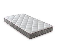 LUXIABED Matelas 90 x 190 cm viscoélastique Double : Faces différenciées. Confort + fermeté Moyenne MemorySens. Hygiénique et Respirant. Simple Couleur Grise. Modèle Elixir Hauteur 10 cm