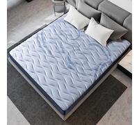 LUXIABED Matelas 90X200 Memoryvex Mousse à Mémoire Réversible Hiver/Été Individuel Anti-Acariens et Respirant Noyau Flexible Ferme Moyenne Couleur Gris Modèle Fantasy Épaisseur 14 cm