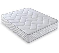 LUXIABED Matelas 90x200 Viscoélastique Plus Réglable Réversible Hiver Été Simple. Anti-acariens et Respirant. Flexycell Core. Confort + Moyenne Blanc. Modèle Genius Hauteur 26 cm