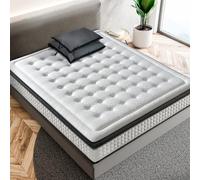 LUXIABED Matelas Ressorts Ensachés Mousse à Mémoire 140X190 Double Face Ferme Moyenne Noyau De Ressort Ensaché, Adaptable, Hygiénique et Respirant, Anti-Acariens, Modèle Premium Épaisseur 30 cm