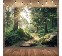 LUXINSHISU fresque autoadhésive en PVC papier peint 3D forêt lever du soleil paysage peinture murale salon salon chambre décoration murale maison