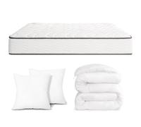 Luxirest Matelas 140x200,Ensemble Matelas et Couette et Oreiller,Matelas 2 Personne 15cm Épaisseur