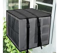 Luxiv Housse de protection pour climatiseur de fenêtre en maille pour extérieur, support de fenêtre, unité de climatisation, utilisation pour fenêtre extérieure, housse de protection pour climatiseur