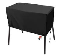 Luxiv Housses de terrasse noires pour réchaud de camping à 2 brûleurs, housse imperméable pour cuisinière Camp Chef 2 brûleurs, 86,4 x 40,6 x 40,6 cm