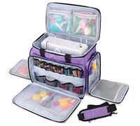 Luxja Sac Machine à Coudre avec Coussin Amovible, Sac pour Machine a Coudre, Sacoche Machine à Coudre pour Accessoires de Coudre, Violet