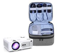 Luxja Sac pour Mini Projecteur XuanPad, DR.Q, APEMAN et QKK, Sacoche pour Mini Videoprojecteur et Accessoires, Gris