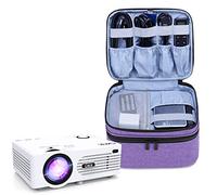 Luxja Sacoche pour XuanPad Mini Projecteur, Sac de Transport pour Projecteur DR.Q et Accessoires, Pruple