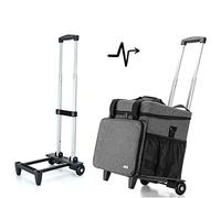 Luxja Sac Surjeteuse avec Chariot Détachable, Gris