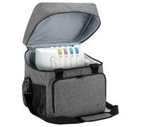 Luxja Sac Surjeteuse, Sac Transport Surjeteuse pour la Plupart des Surjeteuses Machine, Sac Rangement pour Surjeteuse et Accessoires, Gris