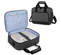 Luxja Sacoche pour Vidéoprojecteur, Malette de Transport pour Vidéoprojecteur Et Accessoires (pour la Plupart des Grands Projecteurs), 34,3 CM x 25,4 CM x 10,8 CM, Noir