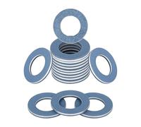 luxlead Lot de 15 joints de bouchon de vidange d'huile M12 en aluminium compatibles avec Toyota Lexus Camry Corolla Scion Sienna Highlander Tacoma 4Runner RAV4 Cruiser 1985-2022, remplace 90430-12031