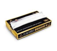 LuxLiv ® Lot de 200 feuilles d'aluminium pré-découpées très résistantes de 18 microns d'épaisseur pour cuisine, restauration, hamburgers