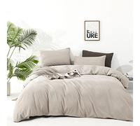 Luxlovery Beige Comforter Set King Light Khaki Bedding Set Oatmeal Light Taupe Blanket Quilts 3 PCS Comforter Cream Beige King Size Comforter Set Women Men