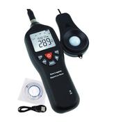 Luxmètre Numérique, Luxmètre, luxmètre 0-200000, photomètre avec fonction d'enregistrement des données, capteur détachable, rétroéclaira, grand écran, luxmètre pour le jardin, l'intérieur, la photogra