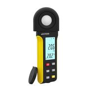 Luxmètre Numérique Portable avec Fonction Bluetooth 5000 APP, Plage De Mesure Jusqu'à 0,01-400000 Lux, Tête Capteur Rotative À 270° Mesure Haute PréCision(Yellow)