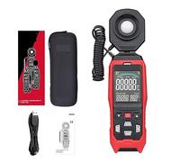 Luxmètre Portable, Luxmètre Numérique Luxmètre Sonde Détachable Illuminomètre 200000 Lux/FC Photomètre Testeur Environnemental(632B)