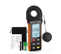 Luxmètre WapoRich, posemètre numérique, Mesure 1~400 000 Lux/FC avec rétroéclairage de température ambiante pour la Photographie, Les Plantes (RQ-5000A)