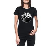 Luxogo 2 Tone Records The Specials Femme Noir T-Shirt Manches Cortes Women's Black T-Shirt