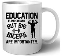 Luxogo Education Is Important But Big Biceps Are Importanter Céramique Tasse Mug