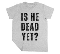 Luxogo Est Il Mort Encore Garçon Filles Unisexe Gris T-Shirt Manches Cortes Kids Grey T-Shirt