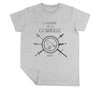 Luxogo Fraternité De Le Corbeau 2025 Garçon Filles Unisexe Gris T-Shirt Manches Cortes Kids Grey T-Shirt