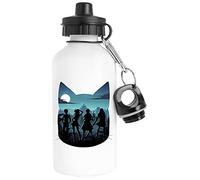 Luxogo Heureux Silhouette Bouteille d'eau Acier Inoxydable Voyageur Blanc Water Bottle Stainless Steel Traveller White