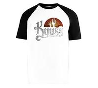 Luxogo Kyuss Music Group Unisexe Blanc Baseball T-Shirt Homme Femme Manches Courtes Baseball T-Shirt M